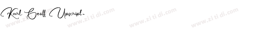 Karl Geoff Upscript字体转换
